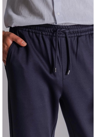 Braccas Erkek Yandan Cepli Beli Lastikli Relaxed Fit Jogger Pantolon Gri Lacivert