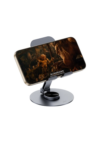 Wiwu Zm-014 Taşınabilir Katlanabilir 360 Derece Dönebilen Metal Telefon Ve Tablet Standı Gri