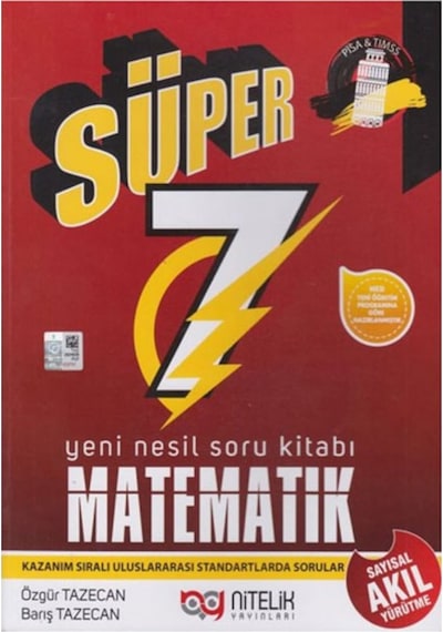 7 Sınıf Matematik Süper Yeni Nesil Soru Kitabı Nitelik Yay