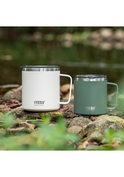 Tyeso Silviya Mug Vakumlu Paslanmaz Çift Duvarlı Termal Kapaklı 400ml Çok Renkli