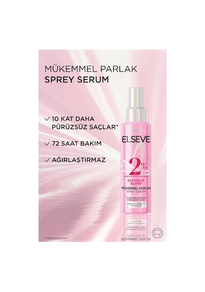 L'oréal Paris Elseve Glycolic Gloss Mükemmel Parlaklık Veren Saç Bakım Sprey Serumu 150ml Diğer