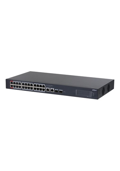 Dahua Cs4228-24gt-375, 24port, Gigabit, Poe 375w, 2 Port Uplink, 2 Port Sfp Gigabit Combo, Cloud Yönetilebilir, Switch