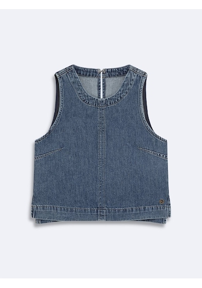 Ltb Ivalına Crop Jean Mavi Bluz Mavi L