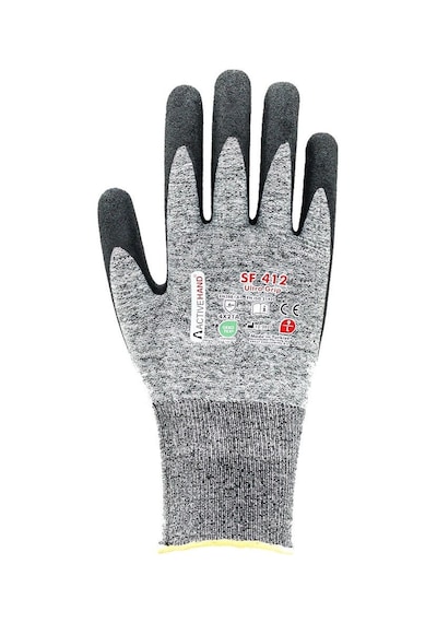 Köpük Nitril Kaplı Sandy Finish Polyester Eldiven Sf 412 Gr/sy No:9