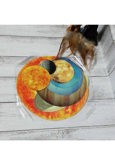Karanlıkta Parlayan Uzay Güneş Ve Gezegenler Duvar Sticker