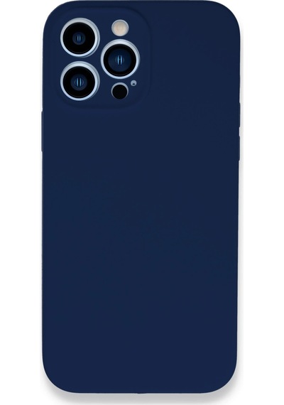 Uray Store Apple iPhone Uyumlu  13 Pro Kılıf Lansman Legant Silikon - Lacivert