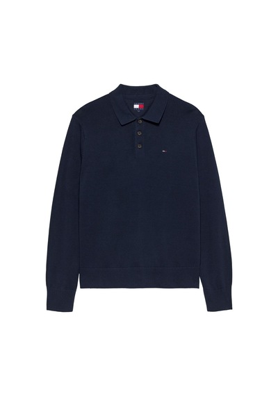 Tommy Hilfiger Tjm Slım Essentıal Polo Sweater Erkek Mavi Kazak - Dm0dm20304