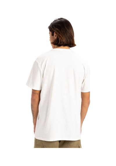 Quiksilver Slub Roundneck Beyaz Erkek Kısa Kol Gömlek Beyaz