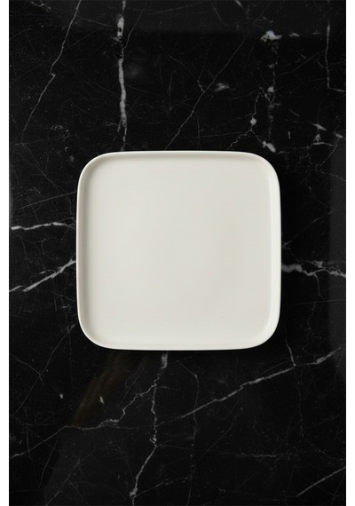 Verona Kare Pasta Tabağı 16.8cm Krem Rinart