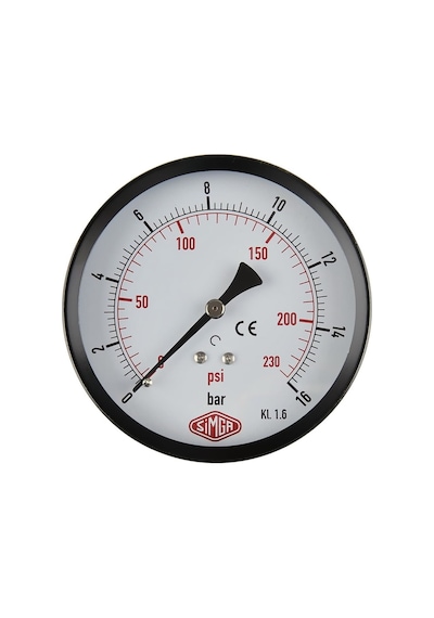 Simga 0-10 Bar Çap Ø52 MM Arkadan Bağlantılı Kuru Tip Manometre