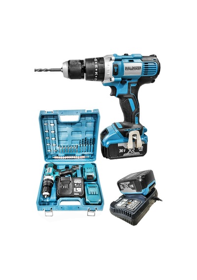 Bulldozer 3200 W 36V 5ah Darbeli Çift Akülü Şarjlı Vidalama