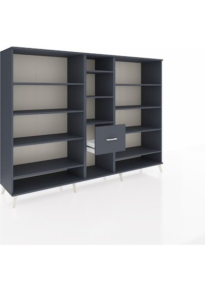 Hyperion Dolap 11 Raflı 3 Çekmeceli 220x44x163 Antrasit-antrasit Antrasit-antrasit Hyperion Dolap 11 Raflı 3 Çekmeceli 220x44x163 Antrasit-antrasit Antrasit-antrasit