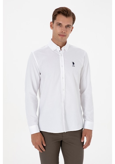 U.s. Polo Assn. Erkek Beyaz Gömlek Desenli 50316662-vr013 Beyaz U.s. Polo Assn. Erkek Beyaz Gömlek Desenli 50316662-vr013 Beyaz