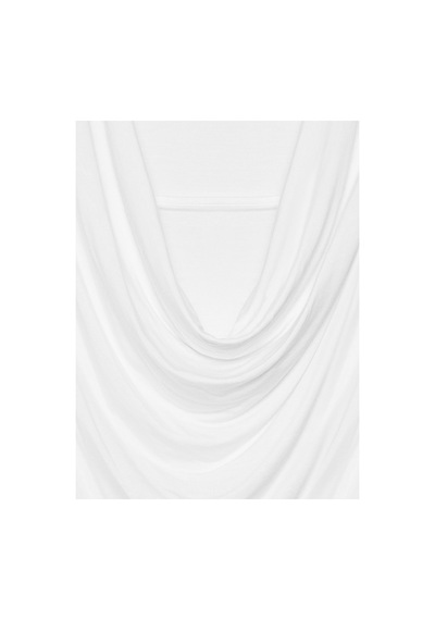Dilvin 32895 Degaje Yaka Top Beyaz