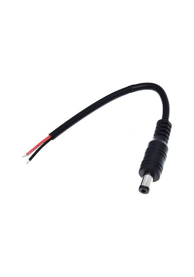 5.5Mm X 2.1Mm 15Cm Erkek Adaptör Kablosu 22Awg 36V 3A Besleme