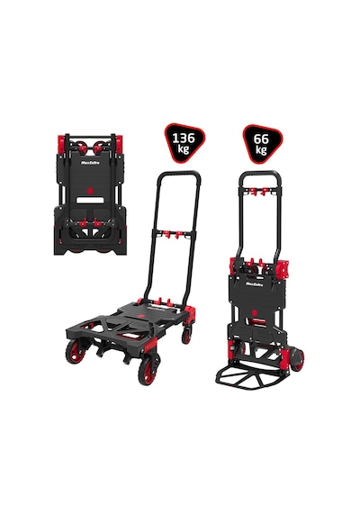 Max Extra Fw-90tp Katlanır İkisi Bir Arada Koli Taşıma Arabası 66/136 Kg