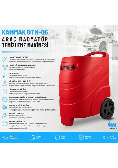 Kammak  Otm-05 Araç Radyatör Temizleme Makinesi
