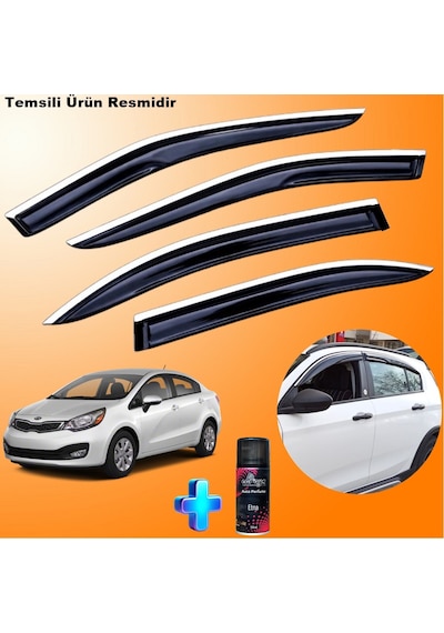 Kia Rio Sedan Mügen Cam Rüzgarlığı Abs Nikelajlı Cam Rüzgarlığı 2011-2017 4 Lü + Ebrayn 150 Ml Koku
