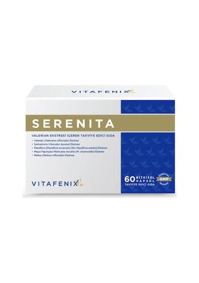 Vitafenix Serenita Valerian Eki Içeren Takviye Edici Vegan Gıda 60 Kapsül - SKT:11/2024