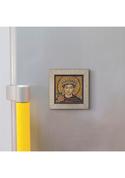 I. Justinianus Büyük Jüstinyen Baskılı Mdf Magnet 7x7 225