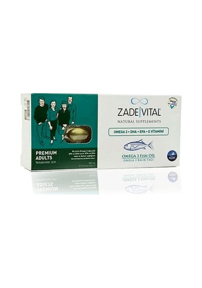 Zade Vital Omega 3 Balık Yağı 900 Mg Yetişkinler Için 30 Kapsül