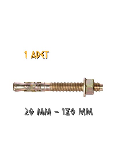 Made Klipsli Çelik Dübel 20x180 Mm - 1 Adet