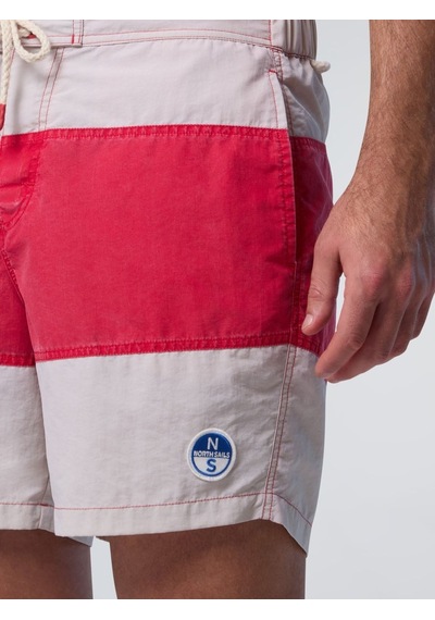 North Sails Volley Erkek Deniz Şortu 44cm-33464 Çok Renkli