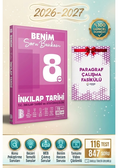 Benim Hocam 8. Sınıf İnkılap Tarihi Soru Bankam Benim Hocam