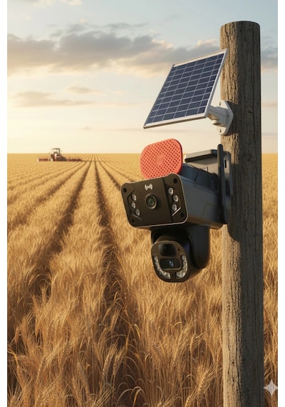 Okam Pro O-kam-3815e 4g Destekli, Çift Lensli 6mp Güneş Enerjili Ptz Dış Mekan Kamera