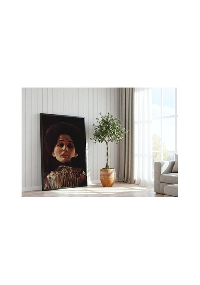 Klimt Genç Kadın Portresi Çerçevesiz Poster 30x42 Cm A3 Tablo Art Nouveau Duvar Dekoru