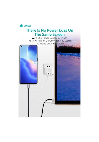 Type-c To Hdmı Kablo 2 Metre - Pd Type-c Şarj Destekli 4k Ultra Hd Görüntü Aktarıcı Çevirici