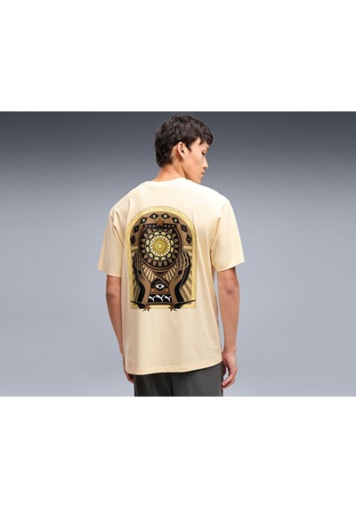 Puma Graphıc Sun Relaxed Tee Erkek Günlük Tişört 63675988 Krem