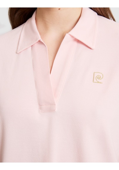 Pierre Cardin Kadın Açık Pembe Tişört Basic 50325465-vr078