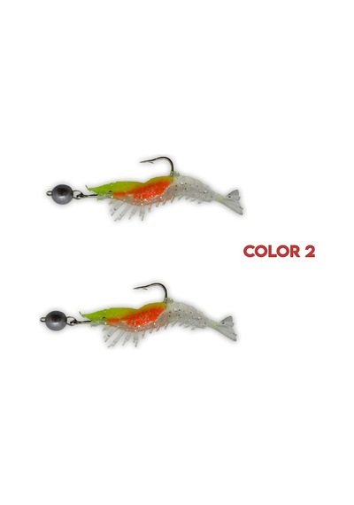 Avlivari El Yapımı Hareketli Jighead Uv Karides (2'Li Set)