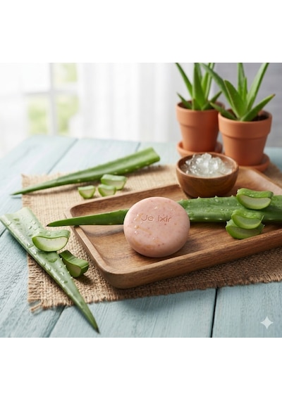 Je İxir %100 Doğal El Yapımı Aloe Vera Sabunu Kokusuz - Bitki