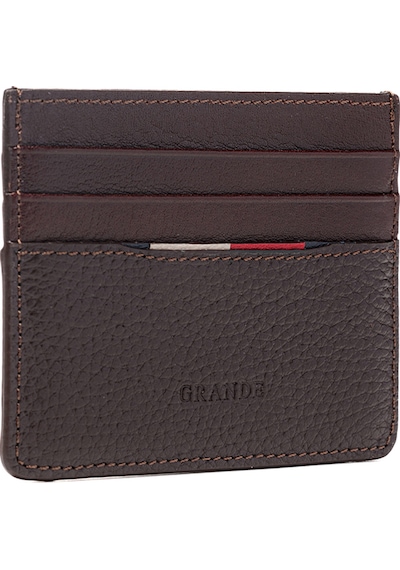 Kahve Cüzdan & Kartlık Unisex 867 Grande Deri Cüzdan Kartlık kahverengi