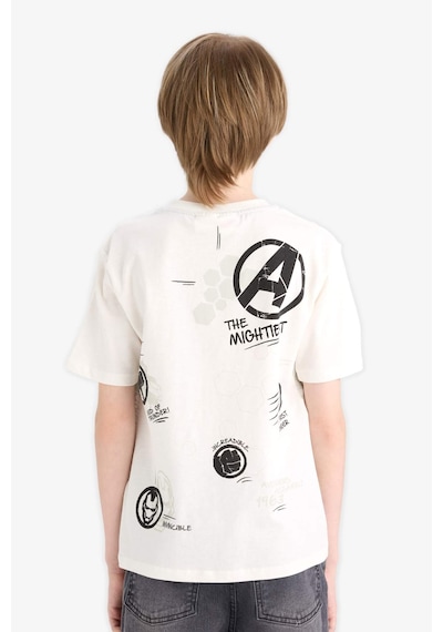 DeFacto Erkek Çocuk Marvel Avengers Bisiklet Yaka Kısa Kollu Tişört D9569A825SMER105