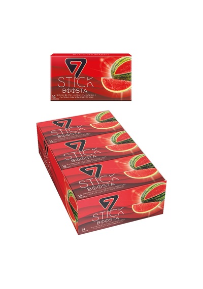 7stıck Sekersız 14lı Karpuz Aromalı Sakız 29gr 12 Adet
