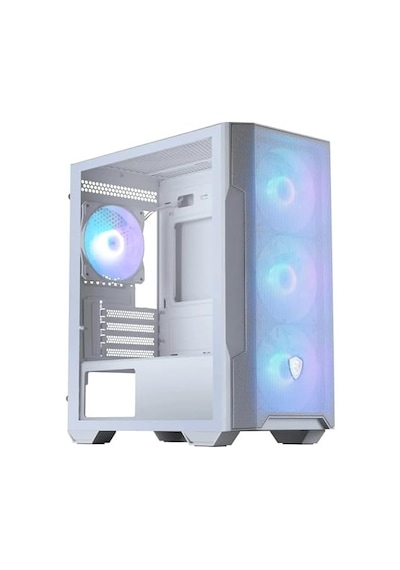 Msı Mag Forge M100r Whıte Temperlı Cam 3x120mm 1x120mm Argb Fan Matx Gamıng Bılgısayar Kasası