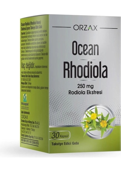 Orzax Ocean Rhodiola Kapsül 250mg 30 Kapsül-mfreyon01063