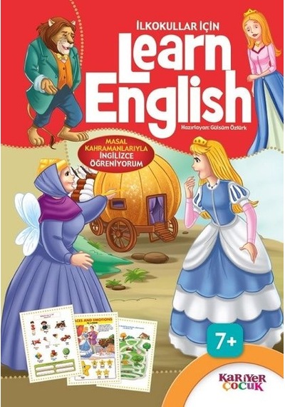 İlkokullar İçin Learn English-Kırmızı- Kariyer Çocuk