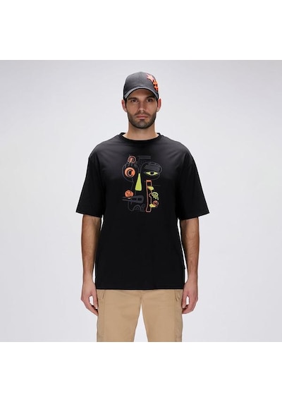 Bad Bear Collis Os Erkek Siyah Tişört