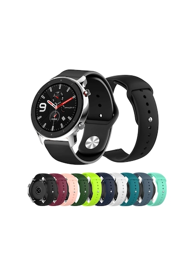 Amazfit Gtr Gtr 2 Gtr 47Mm Yumuşak Silikon Kordon