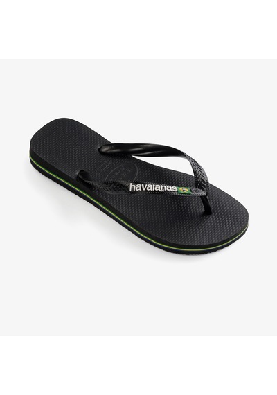 Havaianas Brasil Logo Erkek Siyah Terlik 4110850 Siyah