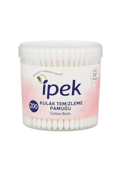Kulak Çubuğu Pamuğu %100 Hidrofil Pamuk Güvenli Ve Hijyenik Kullanım Esnek Çubuk Yapısı