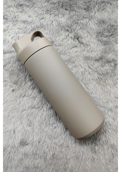 304 L Çelik Gri 500 Ml Pipetli Matara Suluk Cin414gr Diğer