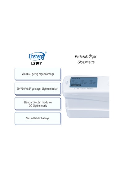 Ls197 Parlaklık Ölçer Glossmetre 2000 Gu