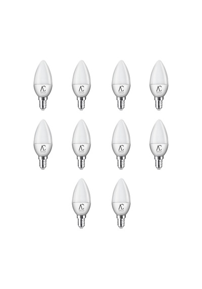 5w Mum Led Ampul 3200k Sarı Işık - E14 Duy - 10 Adet