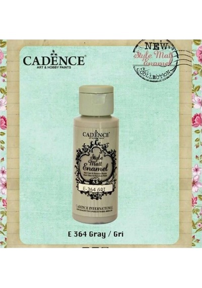 Style Matt Enamel Cam & Porselen Boyası 59 Ml. E-364 Gri Diğer