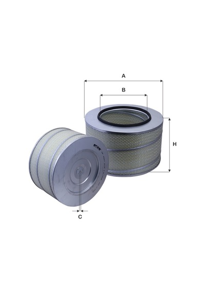 HAVA FILTRESI KISA TIP M-BENZ ACTROS 1831-1840-3346-4140 MP2-MP3 AXOR 1835-1840 OM451-457-501 FIL HP4551